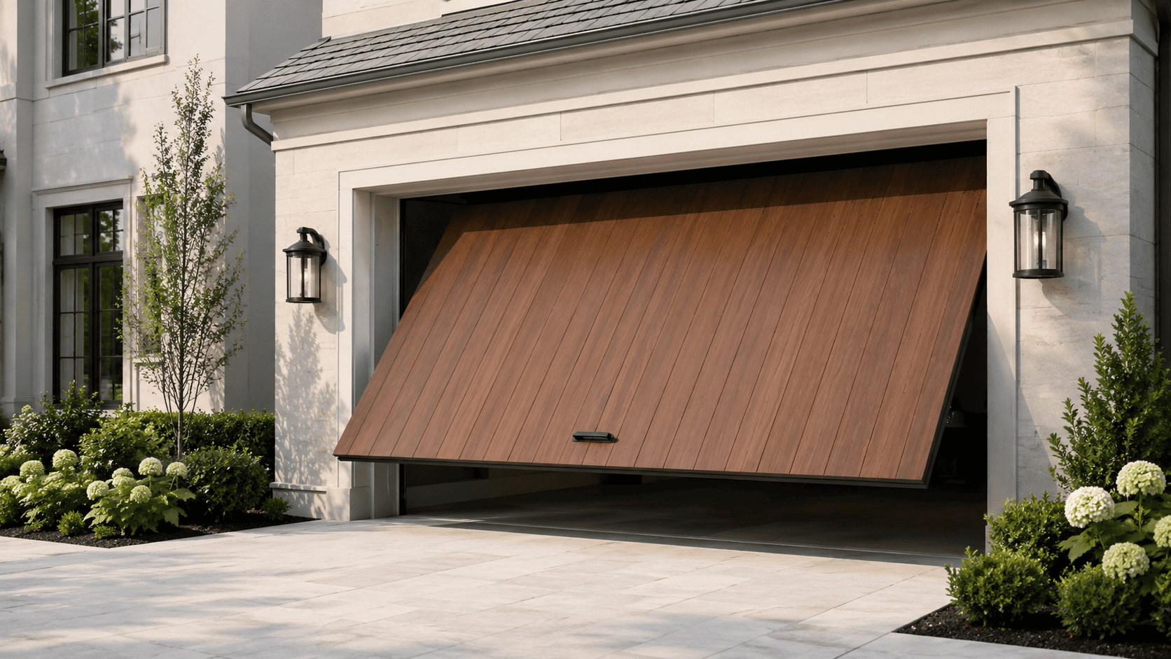 Garage door repair in progress — Thornlands